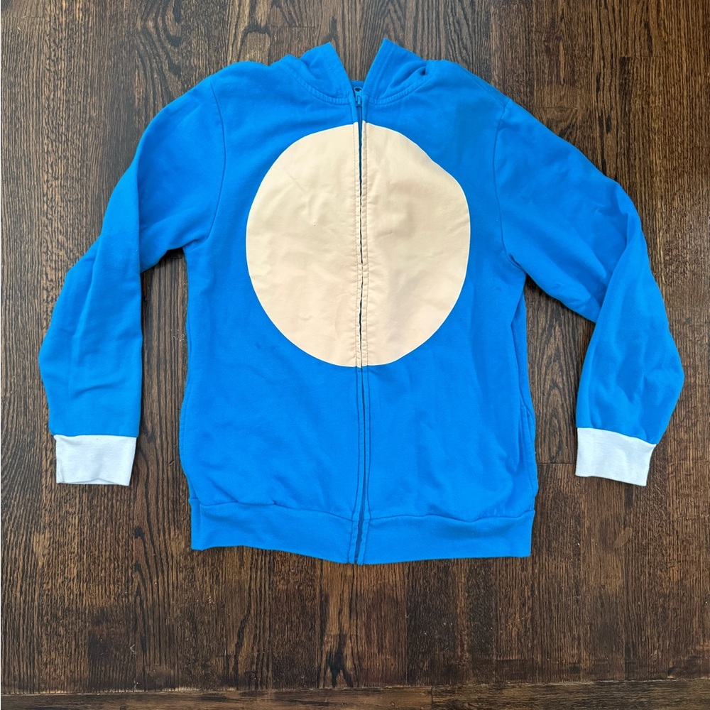 Vibrant Blue Kids Hoodie Sonic the Hedgehog XL